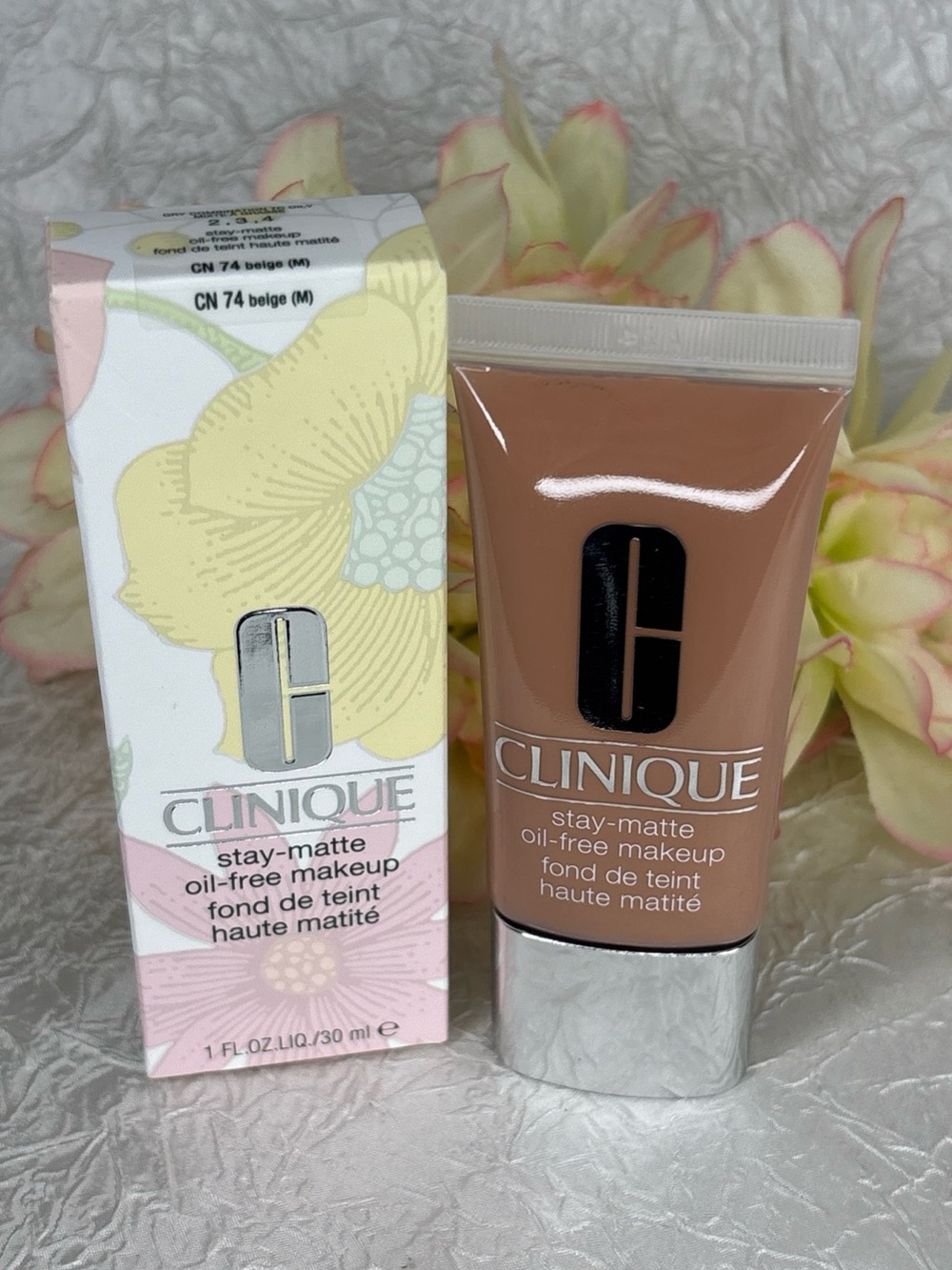 Clinique Stay-matte Oil-free Makeup ~ CN 74 Beige ~ Full Size Sealed NIB